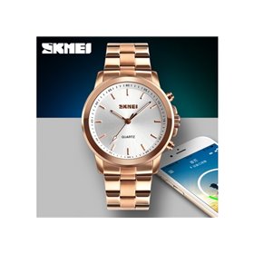 Smart Watch ρολόι με Βηματομετρητή και Bluetooth χειρός ανδρικό SKMEI 1324 ROSE GOLD