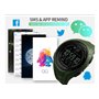 Smart Watch ρολόι με Βηματομετρητή και Bluetooth χειρός ανδρικό SKMEI 1316 ARMY GREEN