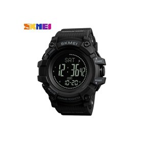 Ρολόι με πυξίδα χειρός ανδρικό SKMEI 1356 BLACK