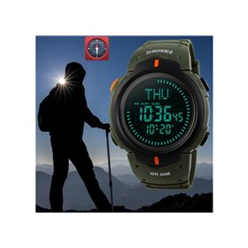 Ρολόι με πυξίδα χειρός ανδρικό SKMEI 1231 GREEN