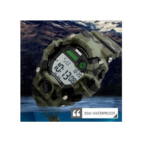 Αθλητικό ρολόι χειρός ανδρικό SKMEI 1197 GREEN CAMOUFLAGE