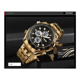 Ρολόι χειρός ανδρικό SKMEI 1302 GOLD Ρολόι χειρός ανδρικό SKMEI 1302 GOLD