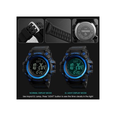 Ρολόι με πυξίδα χειρός ανδρικό SKMEI 1356 BLUE