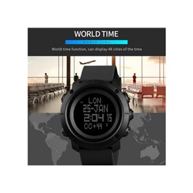 Ρολόι με πυξίδα χειρός ανδρικό SKMEI 1430 BLACK