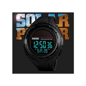 Αθλητικό ρολόι χειρός ηλιακής φόρτισης αδιάβροχο SKMEI 1405 BLACK