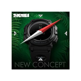 Ρολόι με πυξίδα χειρός ανδρικό SKMEI 1290 BLACK