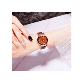 Ρολόι χειρός γυναικείο SKMEI 9188 ROSE GOLD LEATHER