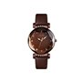 Ρολόι χειρός γυναικείο SKMEI 9188 COFFEE LEATHER