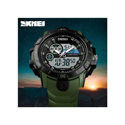 Αθλητικό ρολόι χειρός SKMEI 1428 ARMY GREEN