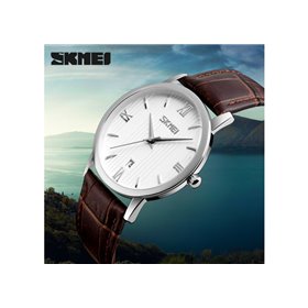 Ρολόι χειρός γυναικείο SKMEI 9130 SILVER/BROWN LADY