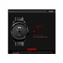 Ρολόι χειρός ανδρικό SKMEI 1208 BLACK LEATHER