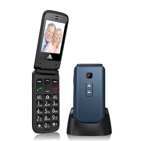 POWERTECH Κινητό Τηλέφωνο Sentry II, SOS Call, Dual Sim, με φακό, Blue