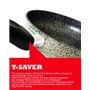 FLONAL Τηγάνι οβάλ αντικολλητικό Pietra Viva 36 x 25cm, με λαβή βακελίτη