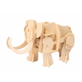ROKR Ξύλινο 3D πάζλ μαμούθ RBT-A400S, με κίνηση & ήχο, 40τμχ