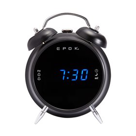 EPOK Ξυπνητήρι RR90EPOKN, FM Radio, LED, μαύρο