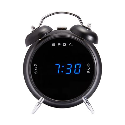 EPOK Ξυπνητήρι RR90EPOKN, FM Radio, LED, μαύρο
