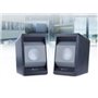 KISONLI Multimedia ηχεία Τ-006, 2.0ch, 2x 3W,  USB/Jack 3.5mm, μαύρα