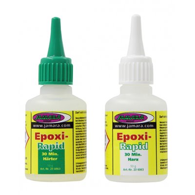 JAMARA εποξική κόλλα 2 συστατικών Epoxi-Rapid 30min 236063, 100γρ