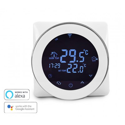 Έξυπνος Θερμοστάτης Καλοριφέρ HY04, WiFi, internet Control, touch screen
