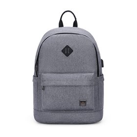 ARCTIC HUNTER τσάντα πλάτης B-00290-LG με θήκη laptop, ανοιχτό γκρί