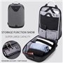 ARCTIC HUNTER τσάντα πλάτης B00208-BK με θήκη laptop, αδιάβροχη, μαύρη