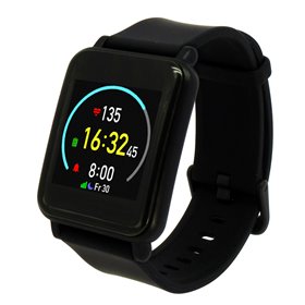 MOBILE ACTION Smartwatch Q-82, έγχρωμη οθόνη, ειδοποιήσεις, steps, μαύρο