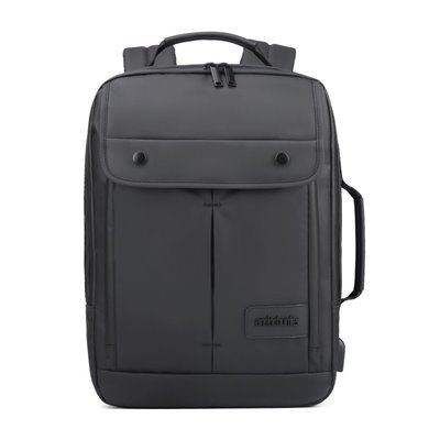 ARCTIC HUNTER τσάντα πλάτης B00325-BK με θήκη laptop, αδιάβροχη, μαύρη