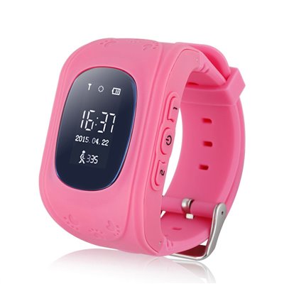 INTIME GPS Παιδικό ρολόι χειρός IT-026, SOS, βηματομετρητής, ροζ