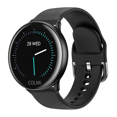COLMI Smartwatch Sky 2, 1.22" έγχρωμο, IP68, HR & Blood pressure, μαύρο