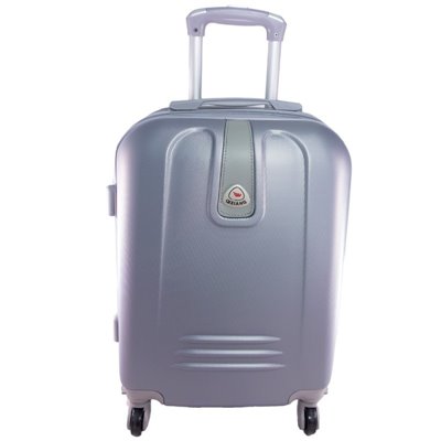 Βαλίτσα Καμπίνας Τρόλεϊ σκληρή, Sunrise Bags, Ασημί, 44 λίτρα