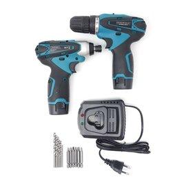 Σετ Επαναφορτιζόμενο Τρυπάνι Βιδολόγος και Μπουλονόκλειδο σε κασετίνα 16V CB1080T Swiss Kraft