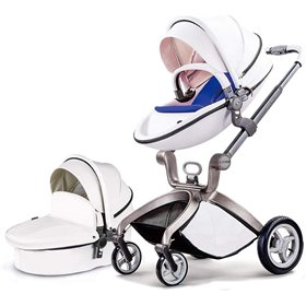 Hot Mom Καρότσι 3 σε 1 με Καροτσάκι και Carrycot 2020 F023 Λευκό