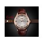 Ρολόι χειρός ανδρικό SKMEI 9091 GOLDEN LEATHER