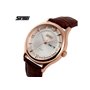 Ρολόι χειρός ανδρικό SKMEI 9091 GOLDEN LEATHER