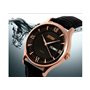 Ρολόι χειρός ανδρικό SKMEI 9091 BLACK LEATHER