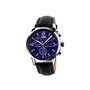 Ρολόι χειρός ανδρικό SKMEI 9070 BLACK/BLUE LEATHER
