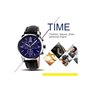 Ρολόι χειρός ανδρικό SKMEI 9070 BLACK/BLUE LEATHER