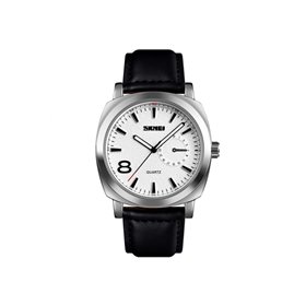 Ρολόι χειρός ανδρικό SKMEI 1466 BLACK LEATHER