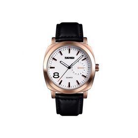 Ρολόι χειρός ανδρικό SKMEI 1466 ROSE GOLD LEATHER