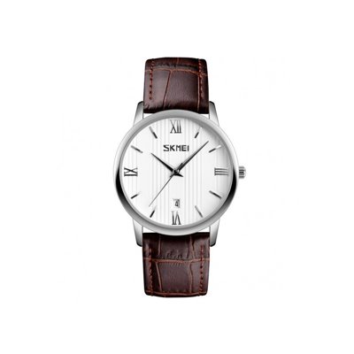 Ρολόι χειρός ανδρικό SKMEI 9130 SILVER/BROWN GENT