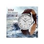 Ρολόι χειρός ανδρικό SKMEI 9058 BROWN/WHITE