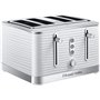 Russell Hobbs 24380 Inspire High Gloss πλαστικό φρυγανιέρα για Τέσσερις φέτες, λευκό με βραστήρα