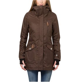 Μπουφάν με κουκούλα της Berydale με μανίκια BD100 Καφέ