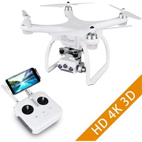 UPair Two Drone με κάμερα HD 4K, FPV Drone με 3D βίντεο, Quadrocopter για παιδιά, 5.8 G RC μετάδοση WiFi
