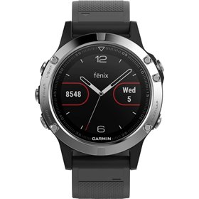 Garmin Fenix 5 (Silver with Black Band)