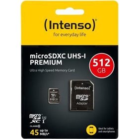 Intenso microSDXC 512GB U1 with Adapter