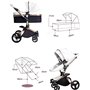 HXPH The High Landscape Baby Stroller, Πτυσσόμενο και αμφίδρομο, για μωρά