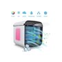 Φορητό Air Cooler, 4-σε-1 Μικρό Κλιματιστικό - Υγραντήρας - Συσκευή Αρωματοθεραπείας, με 3 ταχύτητες & 7 χρώματα LED