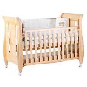 Κούνια μωρού από μασίφ ξύλο