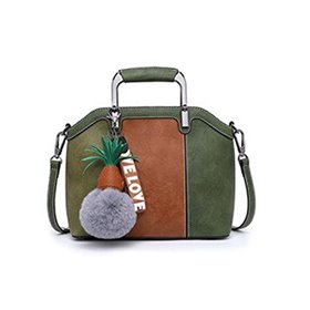 Τσάντα πράσινο-καφέ